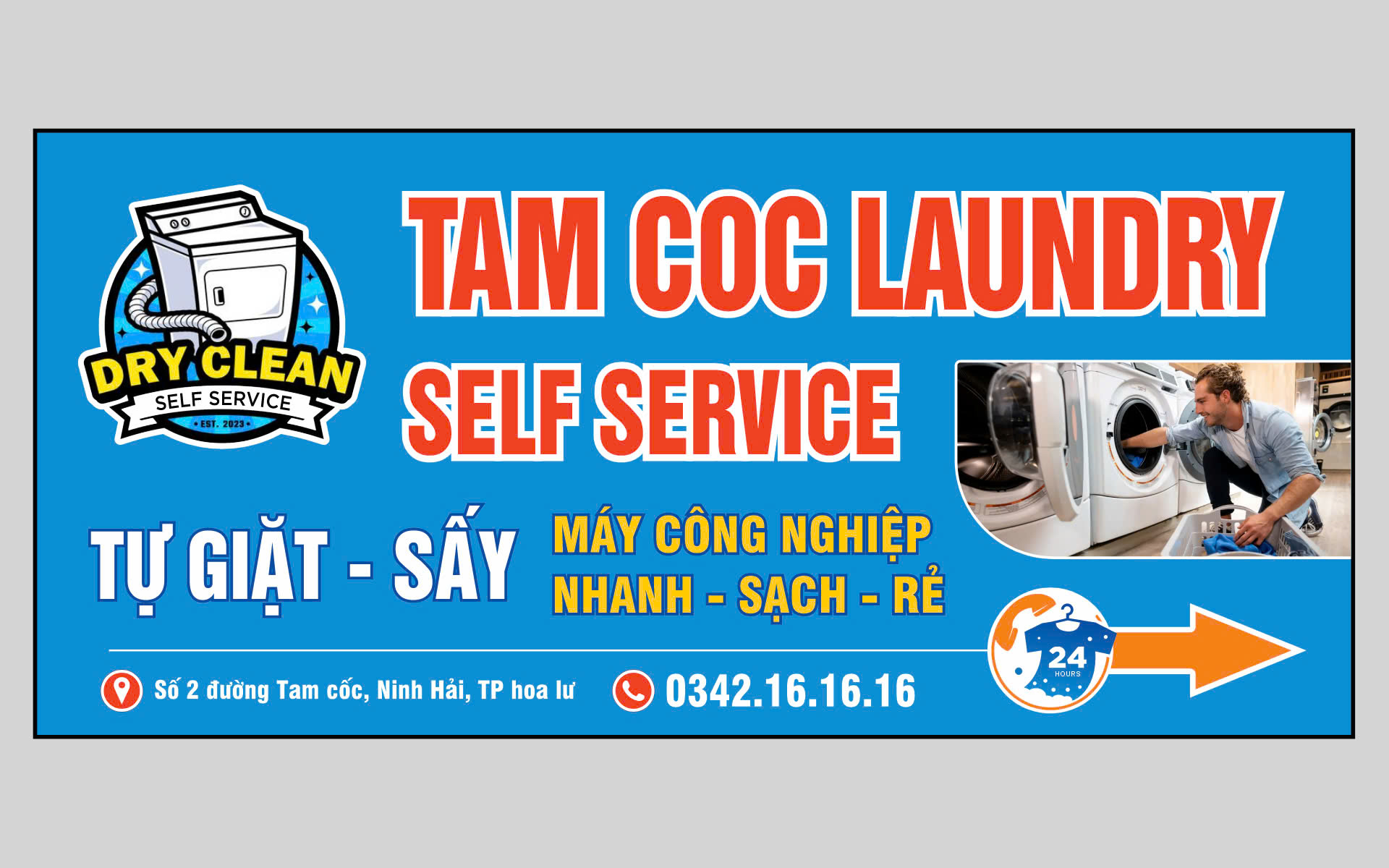 Minh họa dịch vụ giặt là tiện lợi